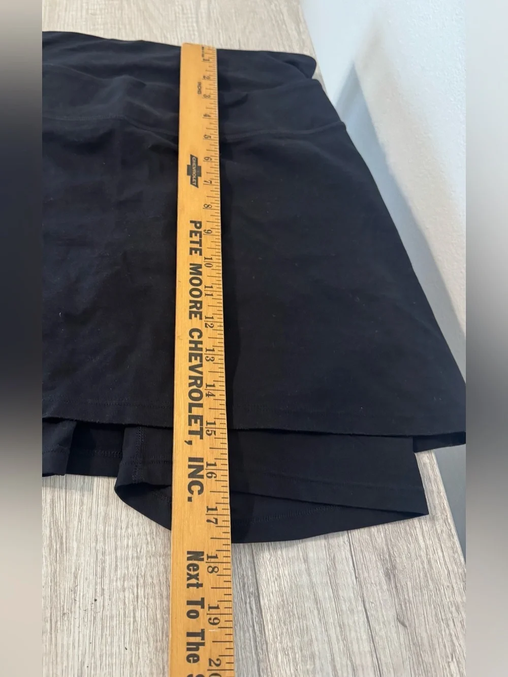 Spanx Bagel Buster Power Black Skort Activewear Athleisure Shaper Compression XL